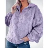 Women's casual loose warm long-sleeved jacket - Image 14