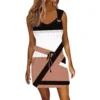 Women's Fashion Casual Printed Sleeveless Drawstring Dress With Pockets - Image 43