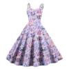 Women's Casual Fashion Print Sexy Off Shoulder Punk Retro Dress Retro Dress - Image 35